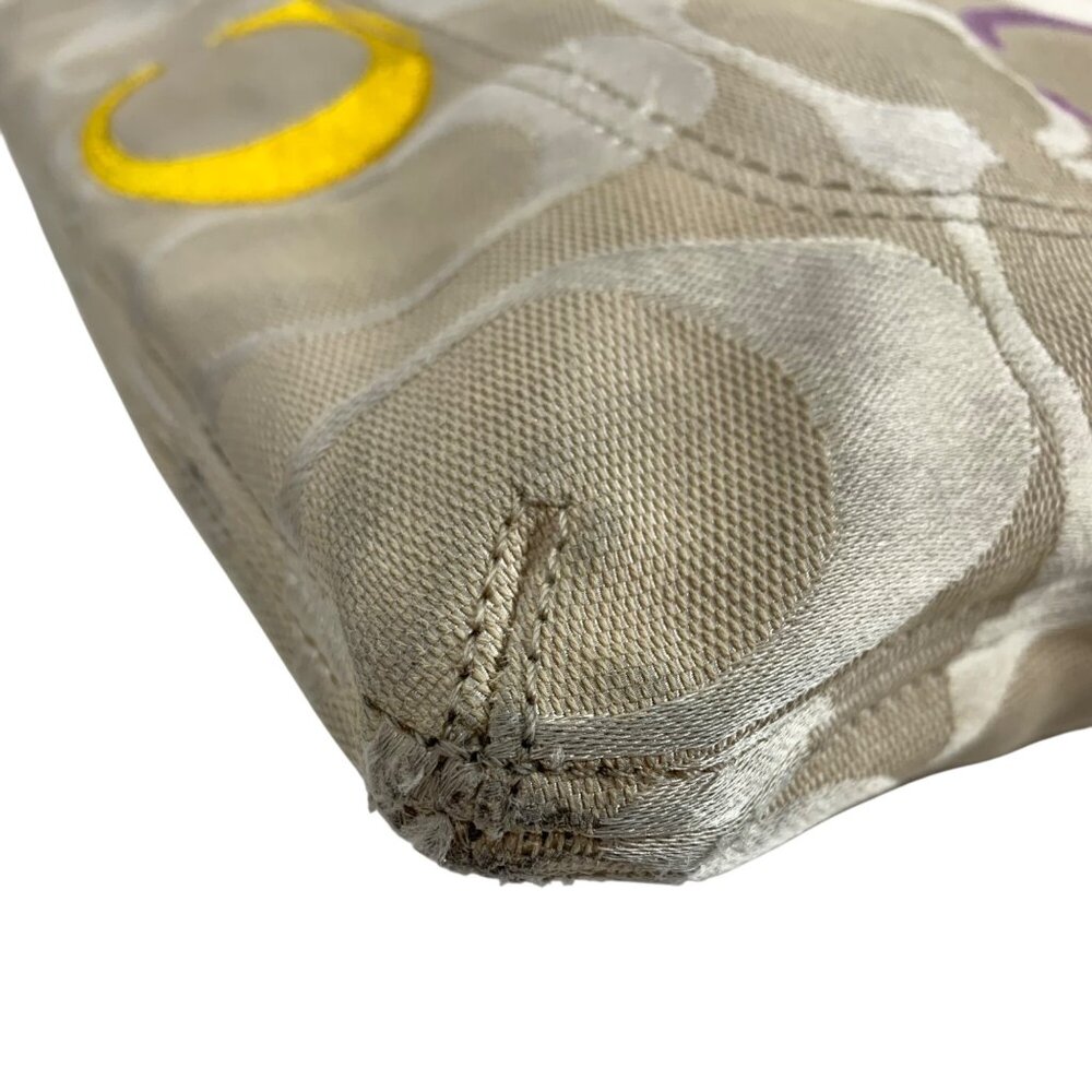 Coach Poppy Signature Multi-Color C Canvas Should… - image 3